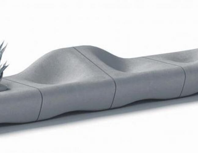 混凝土、沙丘椅