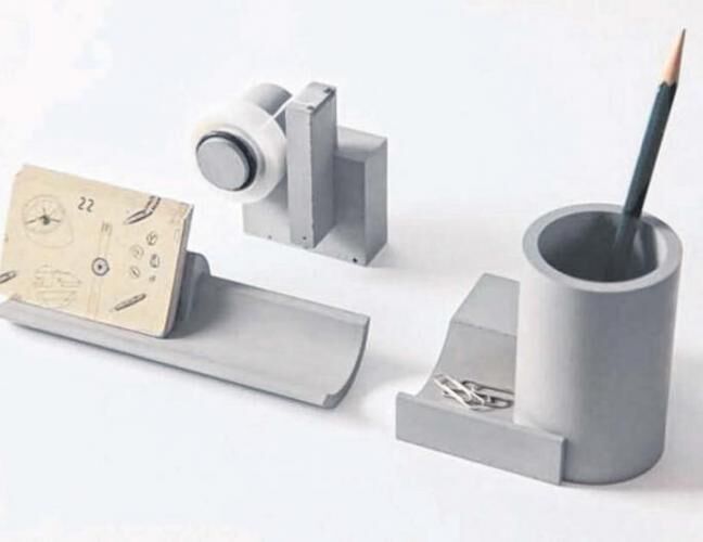 混凝土、  水泥文具